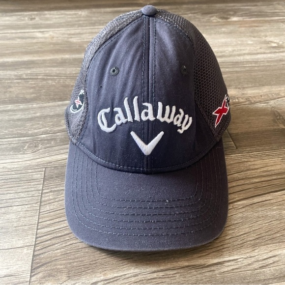 Callaway Golf Hat X Hot Odyssey Hex Gray Tour Hat Cap Fitted Size Med/Large - Picture 1 of 8